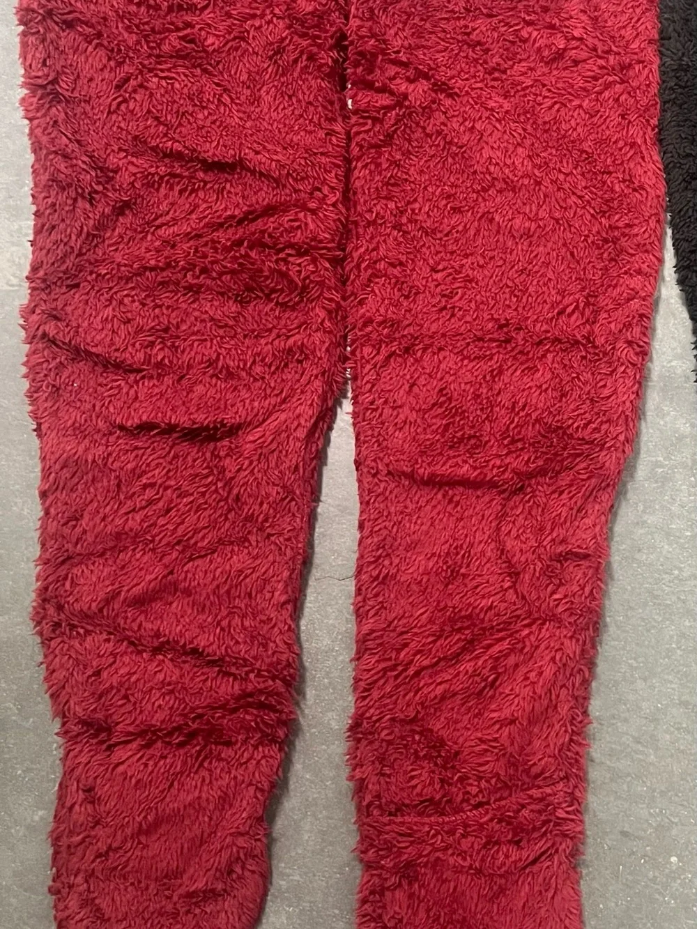 BRAND NEW (w/out tags) Cozy Plush Over-the-Knee Socks — Burgundy